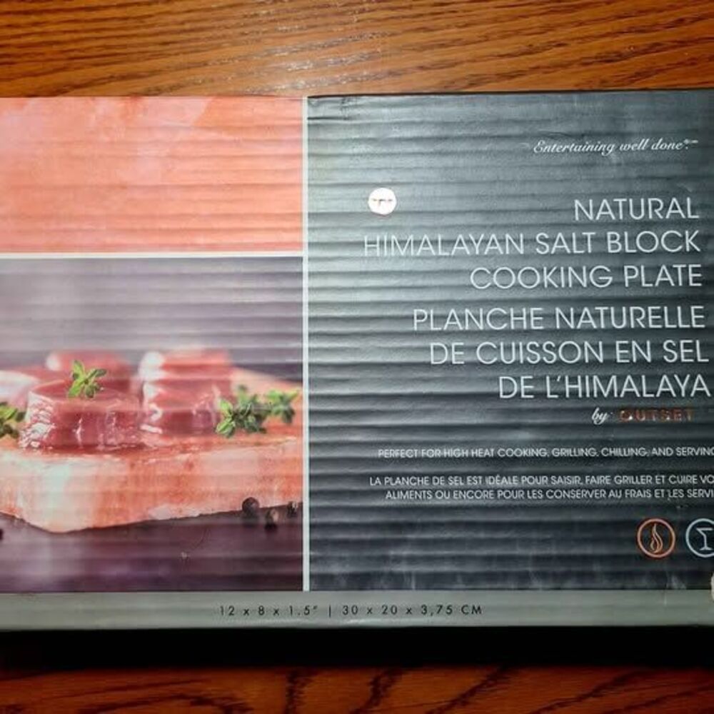 NIB Outset brand Natural Himalayan Salt Block Cooking Plate